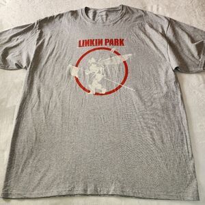 Linkin Park Gray Tshirt With Graphics Size 2XL New